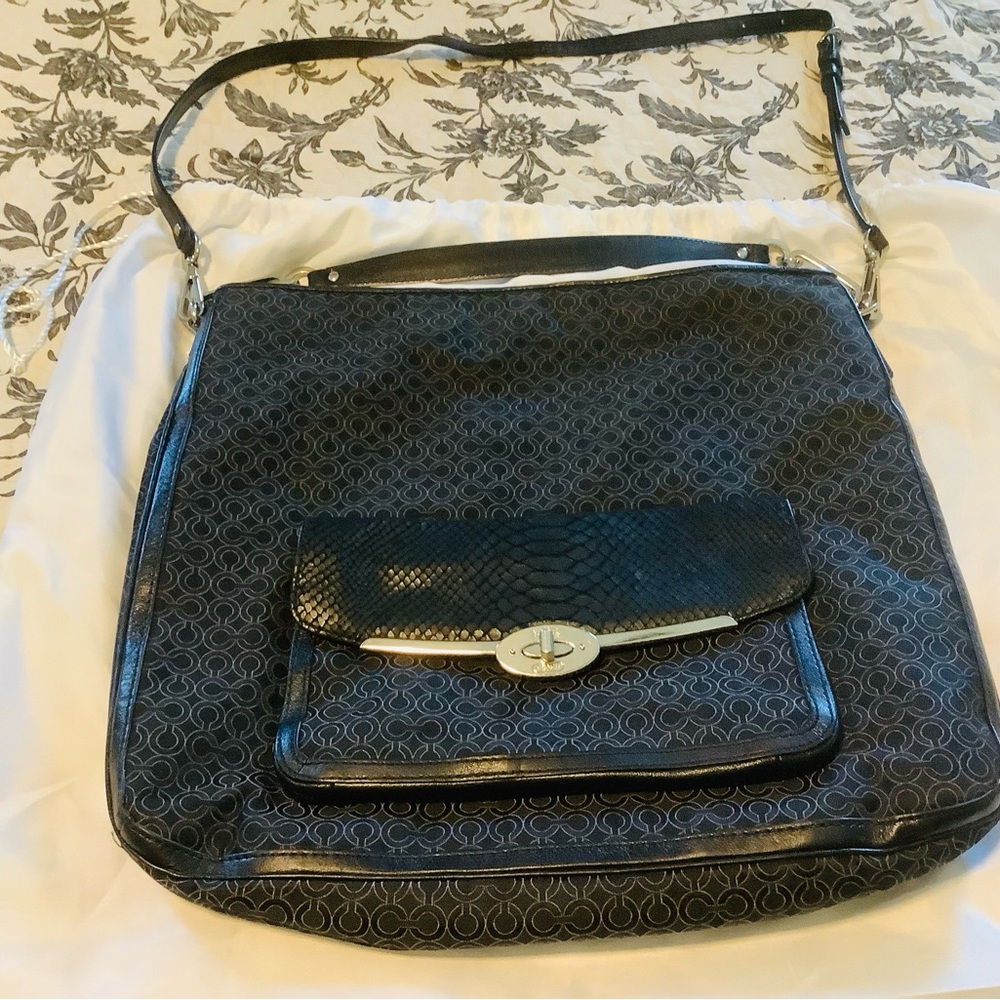 Coach logo tote